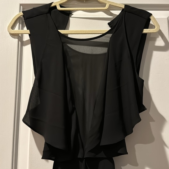 BCBGMAXAZRIA FIONA Gown silky georgette embellished SZ 6 NWT - Picture 6 of 16